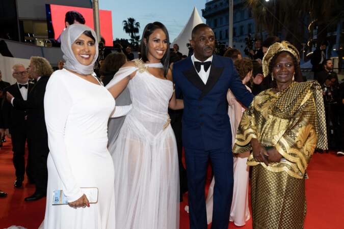  Idris Elba avec les femmes de sa vie au festival de Cannes, le 20 mai 