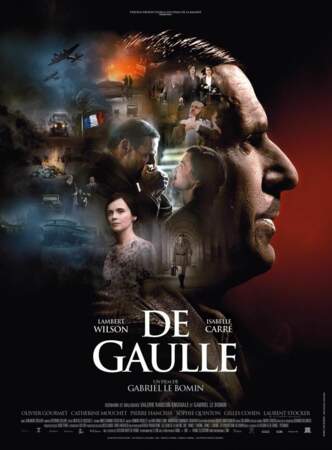 Affiche du film "De Gaulle" avec Lambert Wilson dans le rôle de l'ancien général.