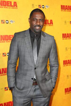 Idris Elba à l'avant-première du film "Mandela : Un long chemin vers la liberté" à Paris, le 2 décembre 2013.