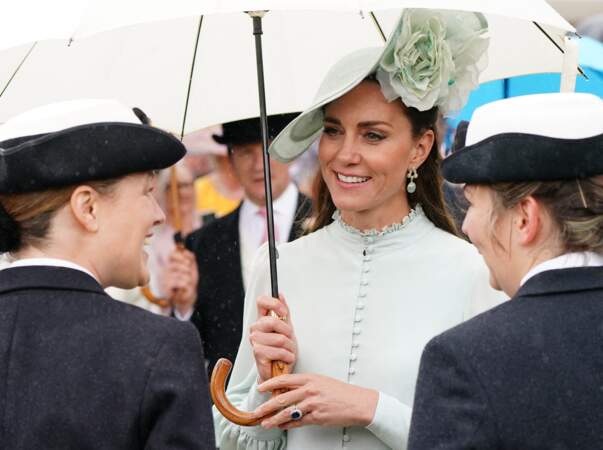 Kate Middleton radieuse à Buckingham Palace, le 25 mai 2022, pour une Royal Garden Party