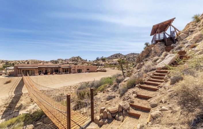 L'ancienne villa de l'ex-femme de Johnny Depp, Amber Heard, dans le désert californien de Mojave