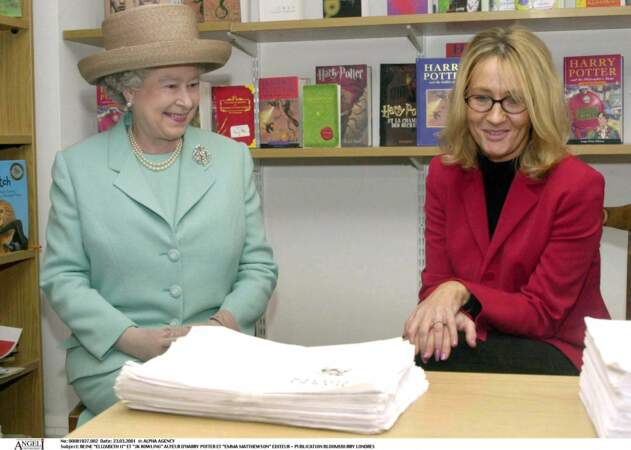 Elizabeth II et JK Rowling