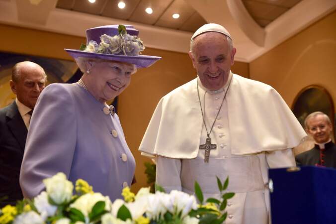 Elisabeth II et le pape François