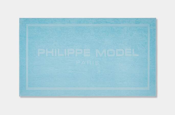Serviette de place Victoire Jacquard Azul, Philippe Model, 95€