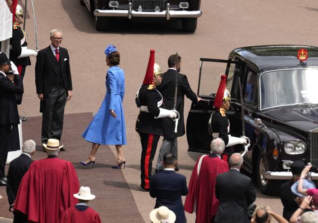 L'arrivée de Kate Middleton au service annuel de l'Ordre de la jarretière