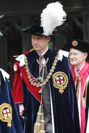 Le prince William, chevalier de l'Ordre de la jarretière