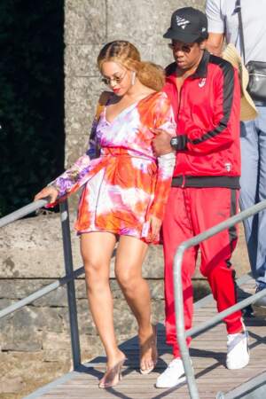 Jay-Z et sa femme Beyonce en amoureux sur le Lac de Côme, en Italie