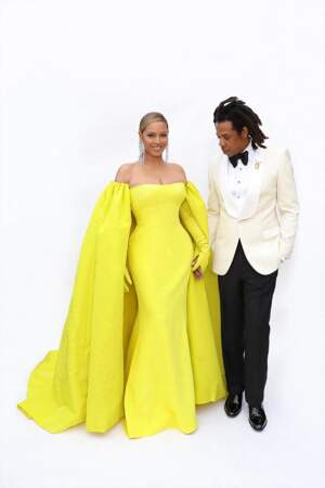 Beyonce et son mari Jay-Z lors de la 94ème Cérémonie des Oscars à Los Angeles, le 27 mars 2022
