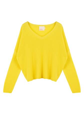 Pull 100% cachemire femme col V large Alicia, Absolut Cashmere, 195€