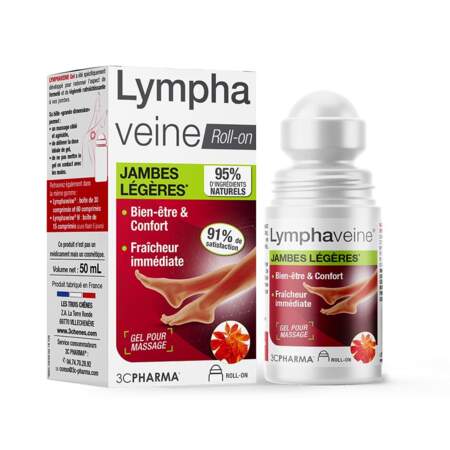 Lymphaveine Roll-on Jambes Légères, 3C PHARMA, 9,95€ les 50ml en (para)pharmacie