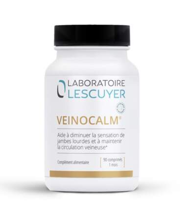 Complément alimentaire Veinocalm, Laboratoire Lescuyer, 31,20€ les 90 comprimés sur laboratoire-lescuyer.com