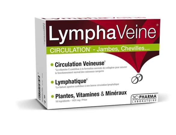 Circulation veineuse et lymphatique Jambes légères Lympha Veine, 3 Chênes Laboratoire, 14,62€ la boite de 60 comprimés sur soin-et-nature.com