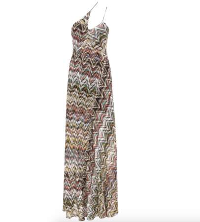 Robe longue asymétrique sans manches multicolore, Missoni, 1 100€