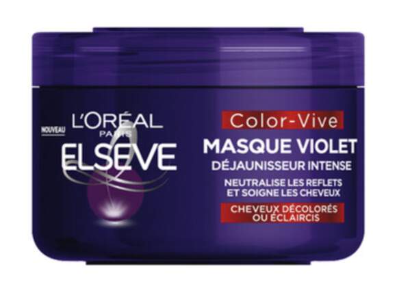 Elseve Color-Vive Masque Violet Déjaunisseur Intense, L'Oréal Paris, 7,90 €