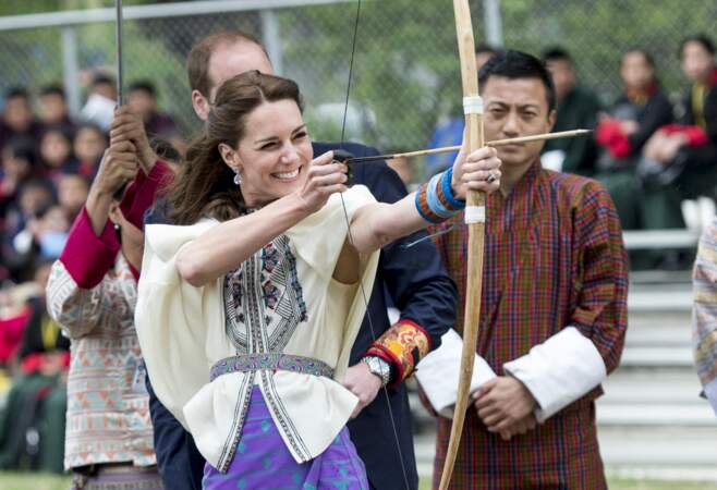 Kate Middleton au tir à l'arc