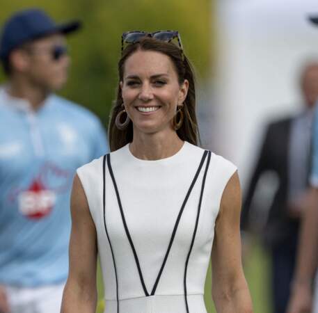 Kate Middleton est souriante  à Windsor le 6 juillet 2022