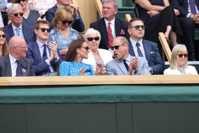 Le prince William et Kate Middleton au tournoi de Wimbledon, le 5 juillet 2022.