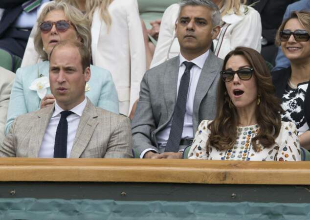 Le prince William et Kate Middleton à Wimbledon en juillet 2016.