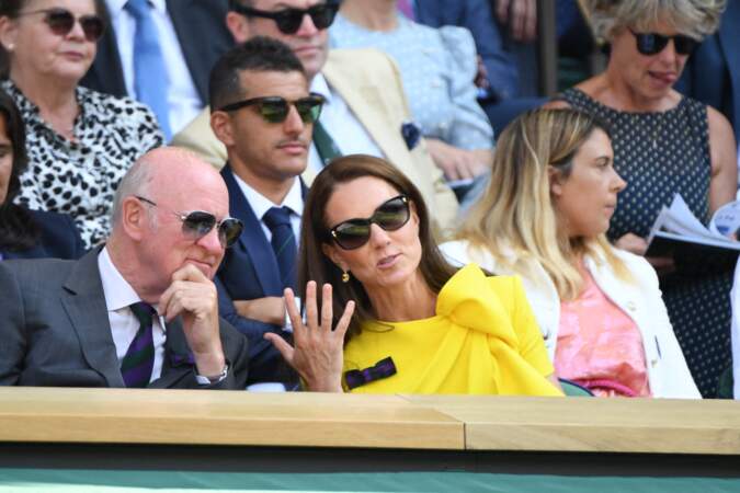Kate Middleton aux côtés de Marion Bartoli dans les gradins du All England Lawn Tennis and Croquet Club
