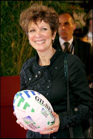 Catherine Laborde lors de la présentation des programmes 2007-2008 pour TF1, à l'Olympia, le 29 août 2007