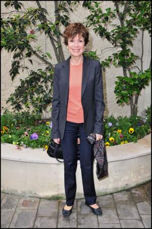 Catherine Laborde participe à la conférence de presse de La Flamme Marie Claire", à l'Hôtel La Marois, le 2 mai 2011.