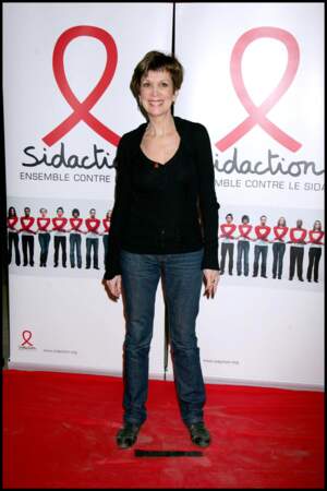 Catherine Laborde participe au lancement de la Sidaction, au palais de Tokyo, le 19 février 2008.