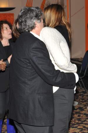 Jean Louis Borloo et sa femme Beatrice Schonberg à l'annniversaire de Chantal Lauby, le 23 mars 2013.
