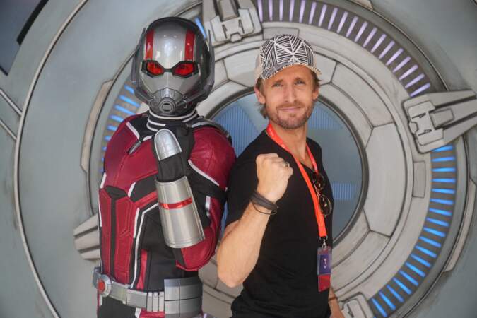Philippe Lacheau lors de la journée d'inauguration du parc “Marvel Avengers Campus”