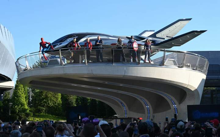 L'entrée du “Marvel Avengers Campus” à Disneyland Paris, le 9 juillet 2022.