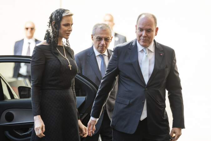 Charlene et Albert II de Monaco au Vatican le 20 juillet 2022