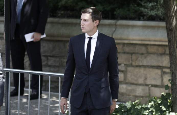 Jared Kushner, mari d'Ivanka Trump, arrive aux obsèques de sa belle-mère Ivana.