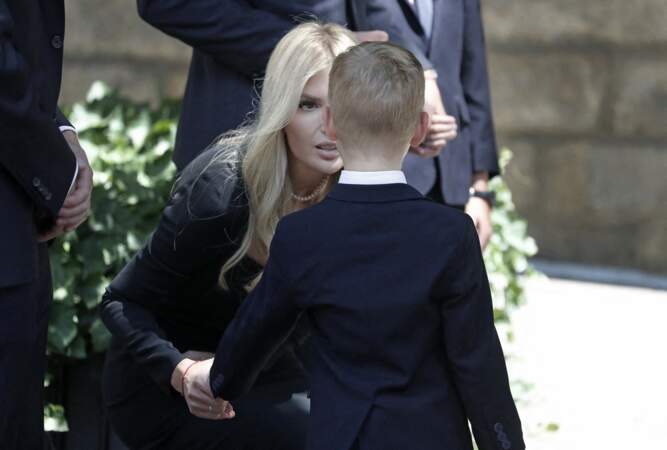 Ivanka Trump console son fills Theodore.