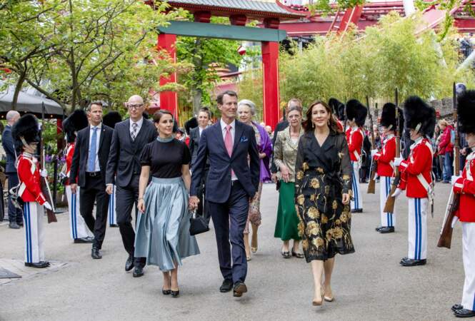 La famille royale danoise assiste à la soirée de gala à l'occasion de la célébration du 50ème anniversaire du gouvernement de la reine Margrethe de Danemark à Copenhague le 21 mai 2022.