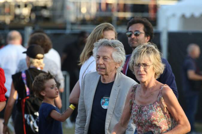 Roman Polanski au concert des Rolling Stones, à l'hippodrome de Longchamp, ce samedi 23 juillet 2022. 