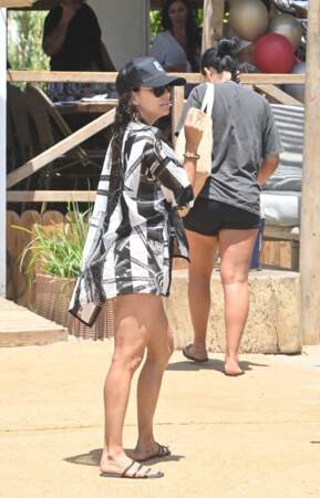 L'ex-star de Desperate Housewives profite de ses vacances sur la plage à Marbella, le 23 juillet 2022.