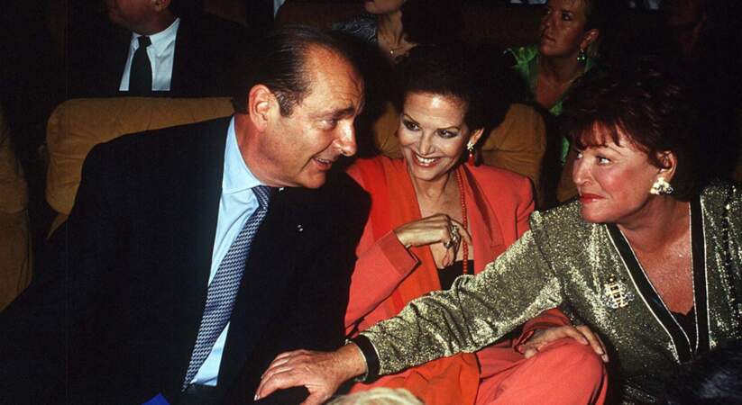 Claudia Cardinale et Jacques Chirac