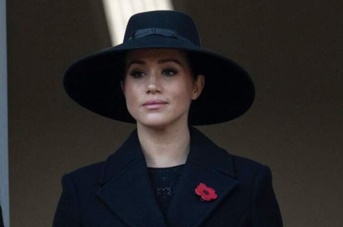 Meghan Markle portait le même type de tenue que Diana lors des Remembrance Day  à Londres en 2019.