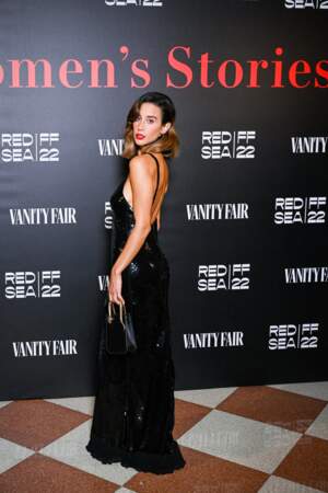 D'autres stars ont foulé le photocall de la soirée Vanity Fair à la Mostra, comme Maria Pedraza, ce samedi 3 septembre.