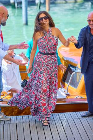 Penelope Cruz arrive au Lido lors du Festival de Venise, le 4 septembre