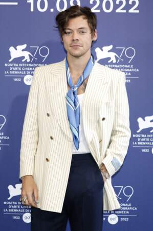 Harry Styles au photocall du film "Don't Worry Darling" lors de la 79ème édition du festival du film de Venise, le 5 septembre 