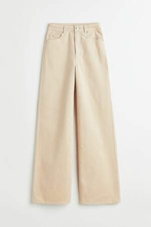 Pantalon en velours côtelé, H&M, 29,99€