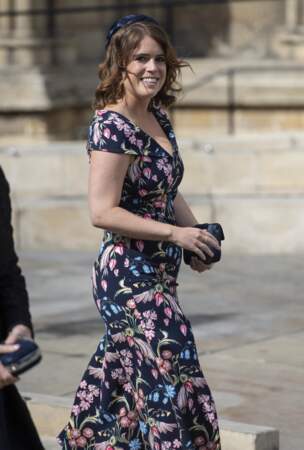 La princesse Eugenie d'York au mariage de la chanteuse Ellie Goulding, en la cathédrale d'York, le 31 août 2019