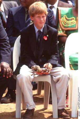 Le prince Harry, 13 ans, en visite officielle en Afrique du Sud en 1997