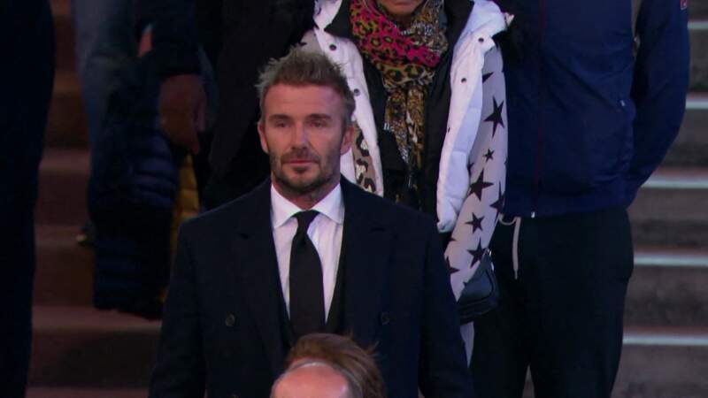 David Beckham a attendu 13h avant de pouvoir se recueillir devant le cercueil d'Elizabeth II à Westminster Hall à Londres le 16 septembre.