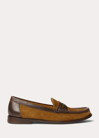 Mocassins penny loafer bordés de cuir, Polo Ralph Lauren, 399€