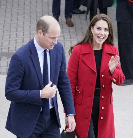 Le prince William et Kate Middleton sont complices aux Pays-de-Galles, le 27 septembre 2022. 