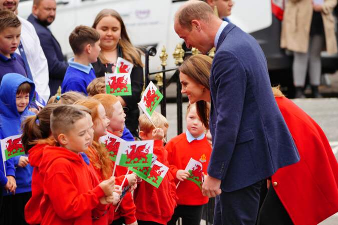 William et son épouse Kate Middleton font leur premier voyage en tant que prince et princesse de Galles, le 27 septembre 2022