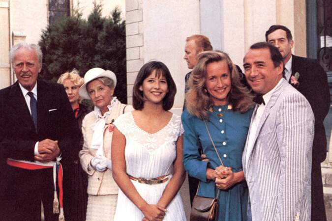 La famille Beretton, jouée par Sophie Marceau, Brigitte Fossey et Claude Brasseur, dans "La Boum 2 en 1982