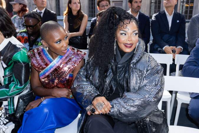 Cynthia Erivo et Janet Jackson - Front Row au défilé Louis Vuitton Collection Femme Prêt-à-porter Printemps/Eté 2023 lors de la Fashion Week de Paris (PFW), le 4 octobre 2022