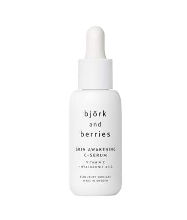  Skin Awakening C-Serum, Björk and Berries, 65€ les 30ml sur eu.bjorkandberries.com/